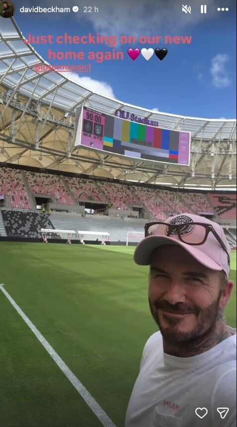 Дэвид и Виктория Бекхэмы открыли новый стадион Inter Miami