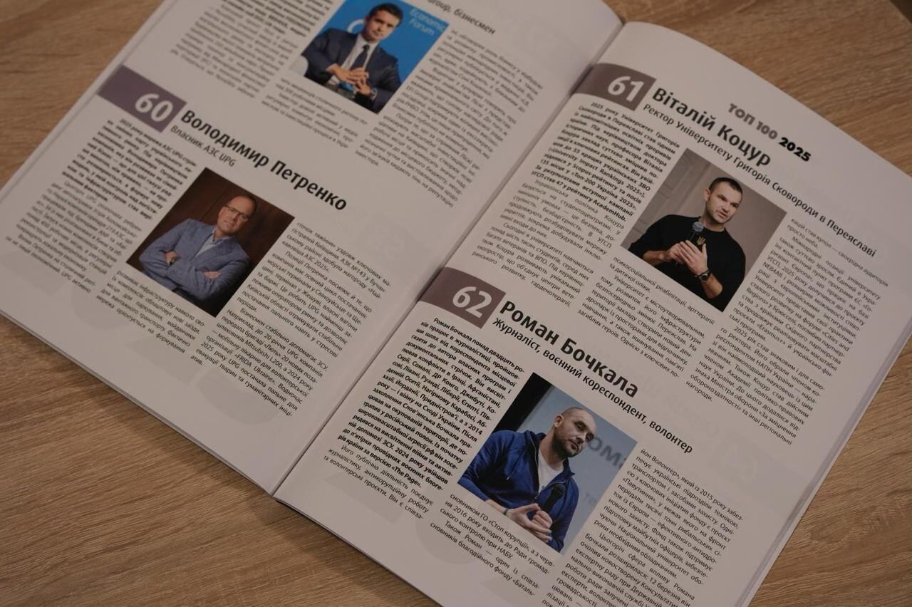 Роман Бочкала — у сотні найвпливовіших людей Київщини-2025: вийшла друкована версія рейтингу