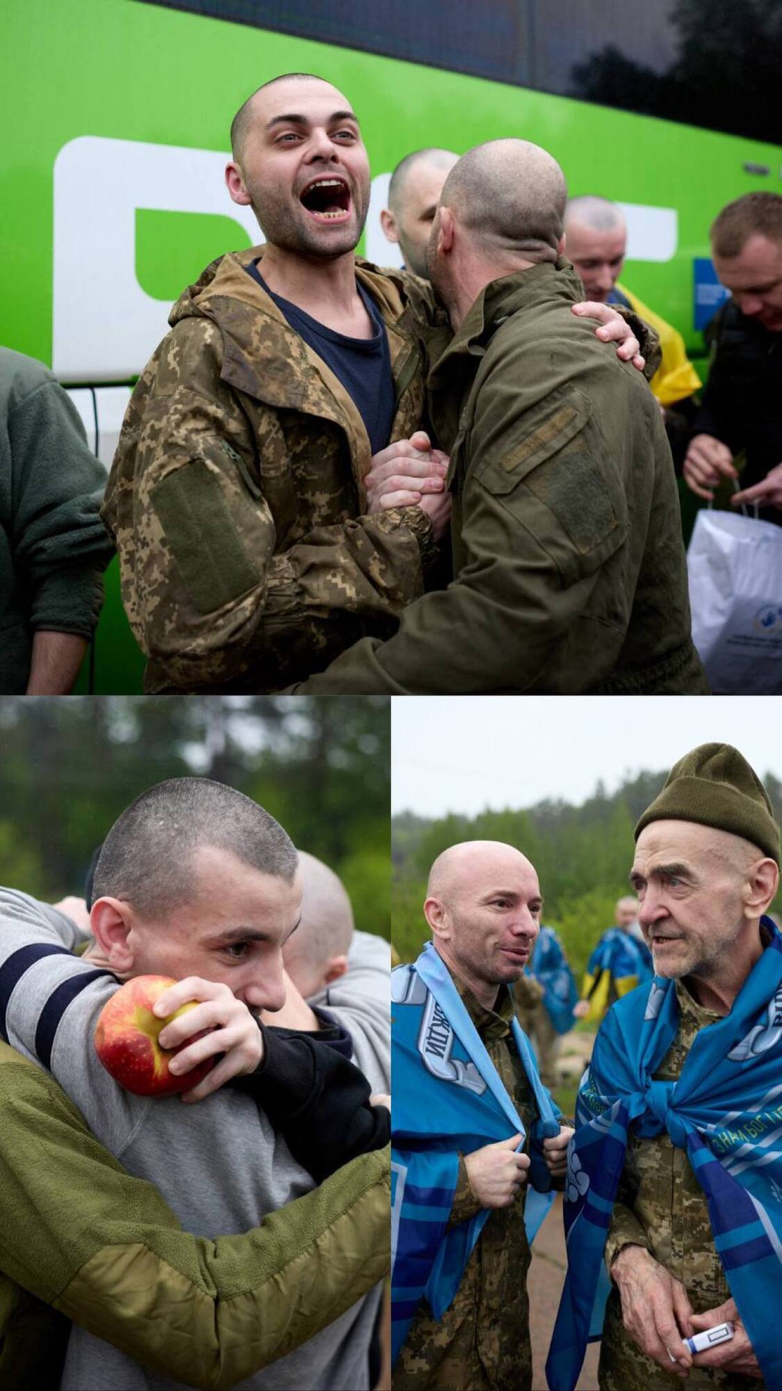 В Україну повернулися 205 військовополонених у межах обміну 1000 на 1000