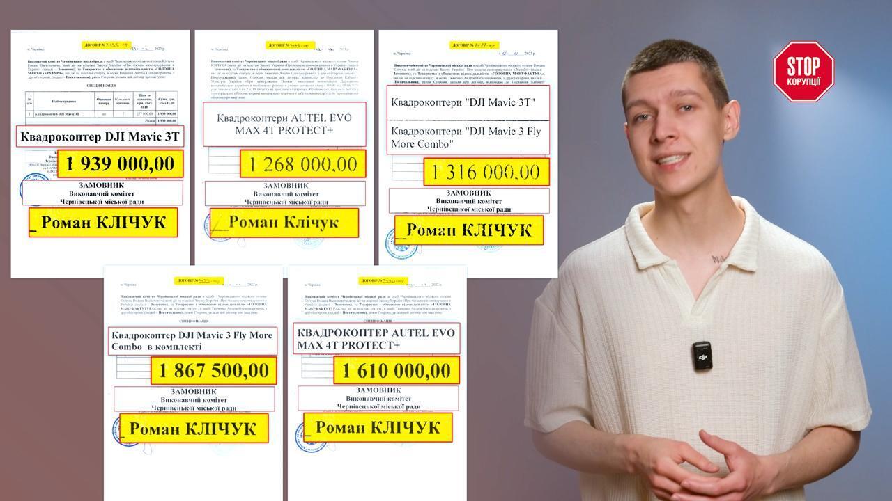 Один переможець п'ять разів поспіль: схема закупівлі дронів у Чернівцях обійшлась громаді в 1,3 мільйона ''зайвих'' гривень