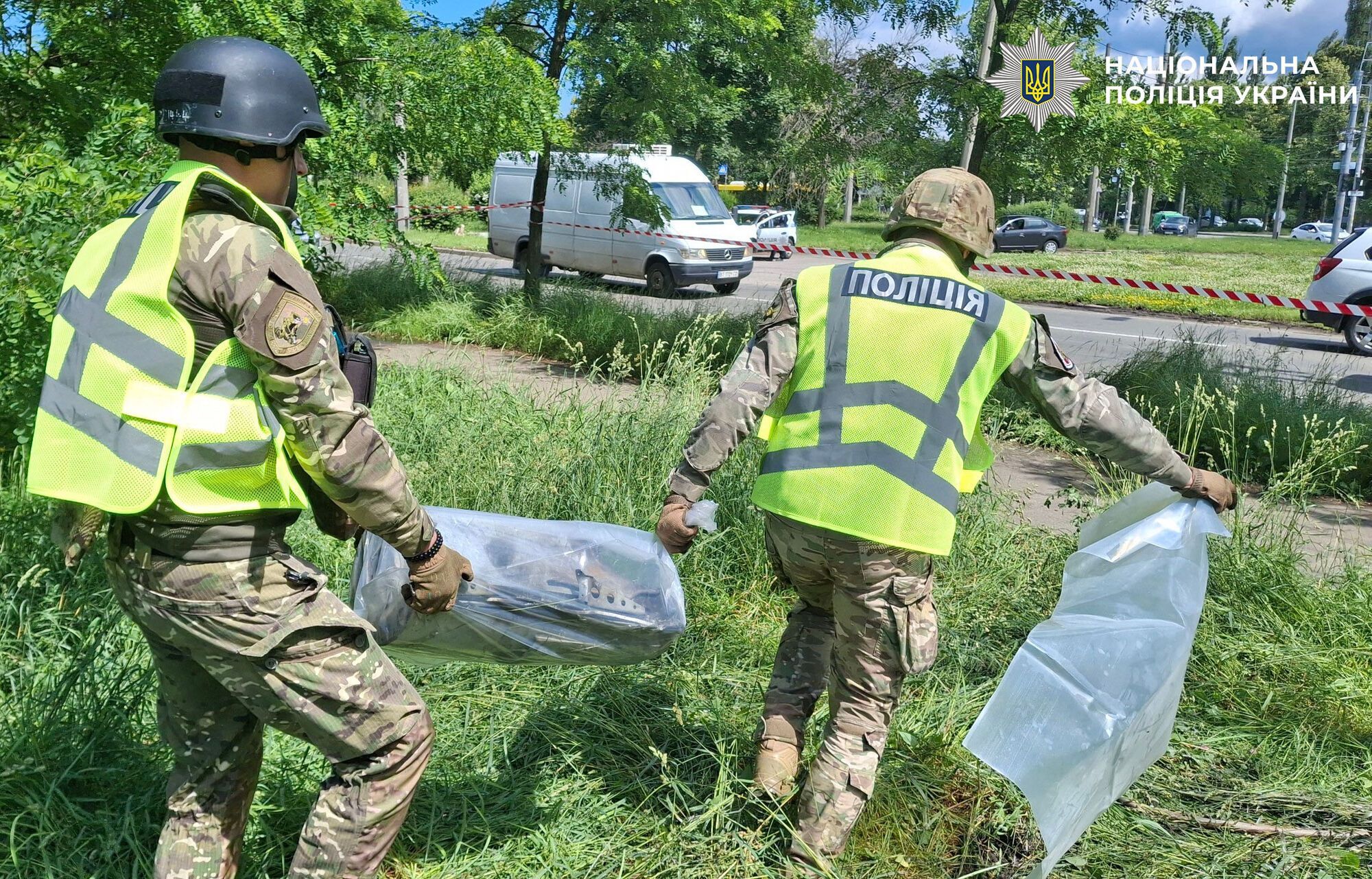 В Киеве после обстрела изъяли обломки дрона ''Герань-2'' - Нацполиция