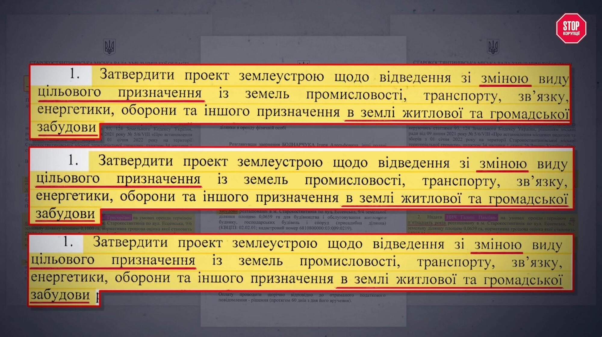 2020-й — дозвіл трьом особам. 2022-й — оренда за копійки. Далі — фіктивні гаражі. Фінал — земля безкоштовно у власність