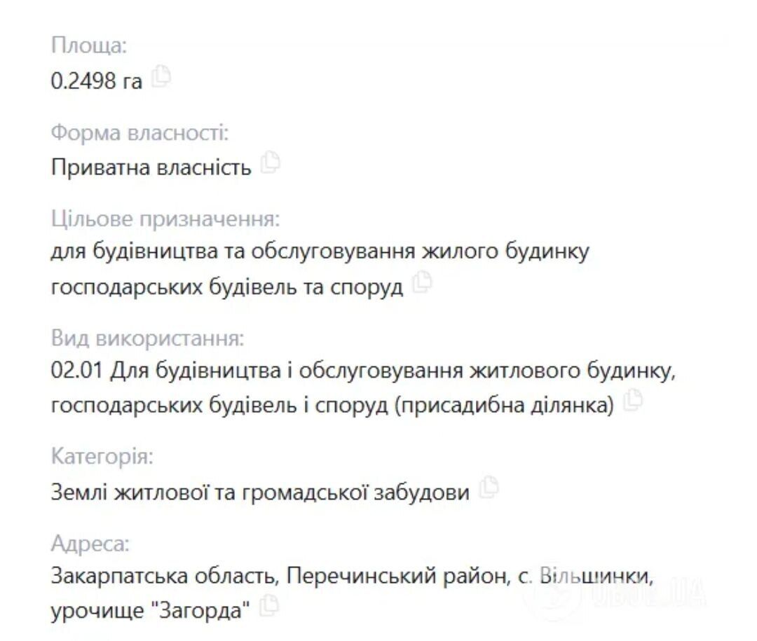 Співачка Йолка володіє ділянкою в Україні, зареєстрованою ще у 2013 році