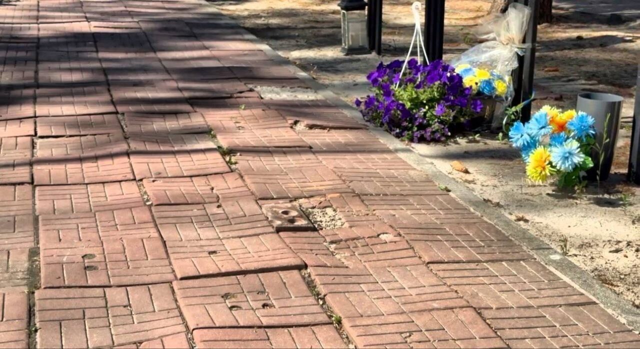 Заброшенное состояние Аллеи Славы в Змиеве