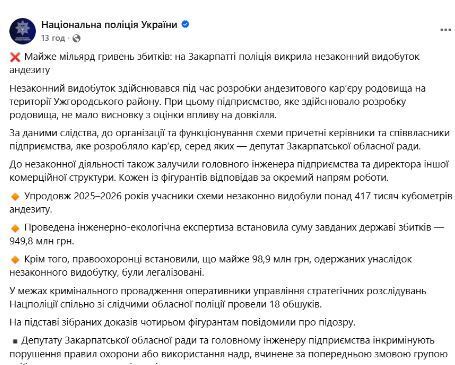 Пост национальной полиции