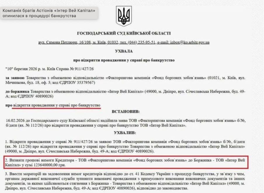 По следам ''Форест Гампа'': почему Астион банкротит активы на 50 млн и при чем здесь старые рейдерские истории?