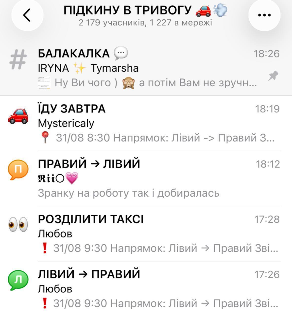 Метро стоит, транспорт останавливается: в Киеве создали Telegram-группу для совместных поездок во время воздушных атак