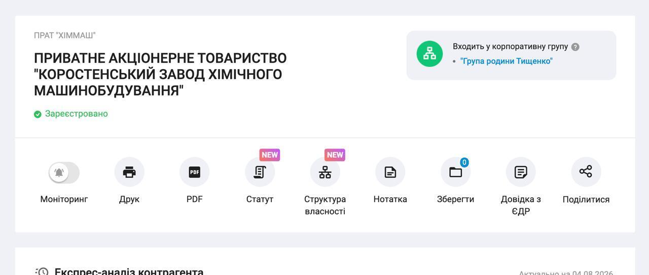 Вместо национализации – кадровая рокировка? Подсанкционный ''Юнигран'' возглавил представитель бизнес-семьи Тищенков