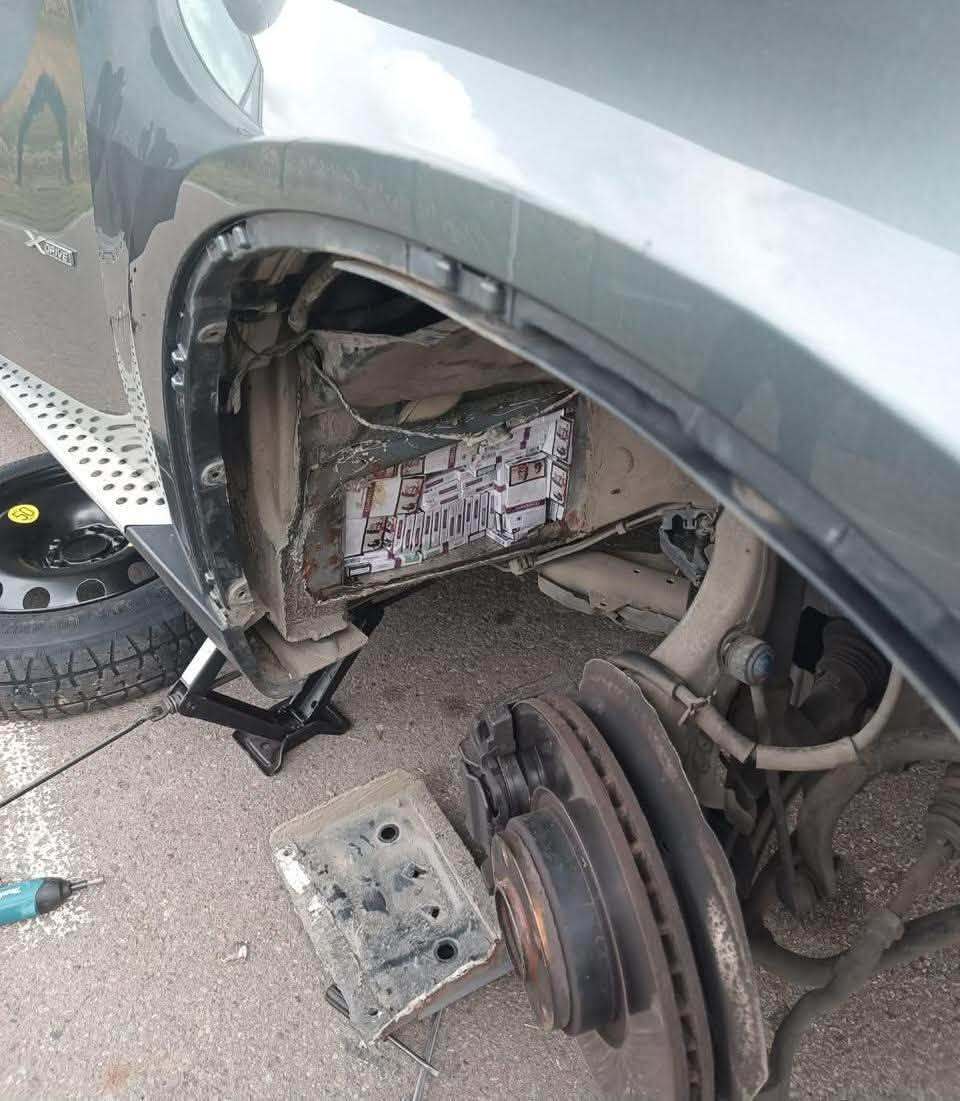 Амур вынюхал тайник: в Закарпатье таможенники нашли в BMW X6 более 1600 пачек сигарет