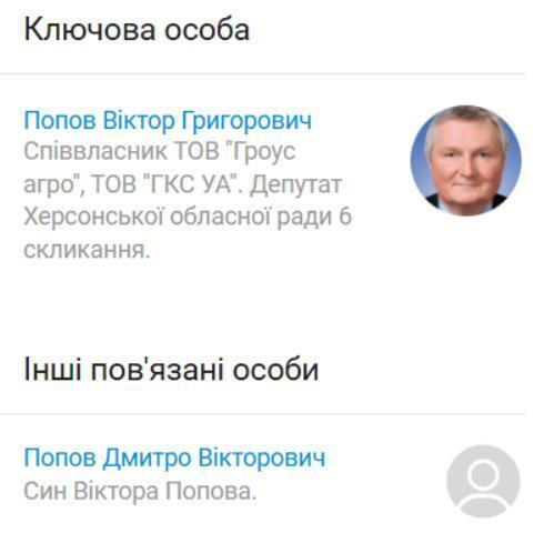 Профиль Виктора Попова на YouControl