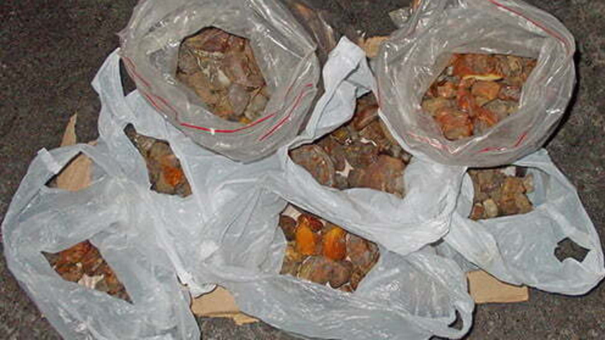У Рокитному на Рівненщині вилучили 10 кілограмів бурштину