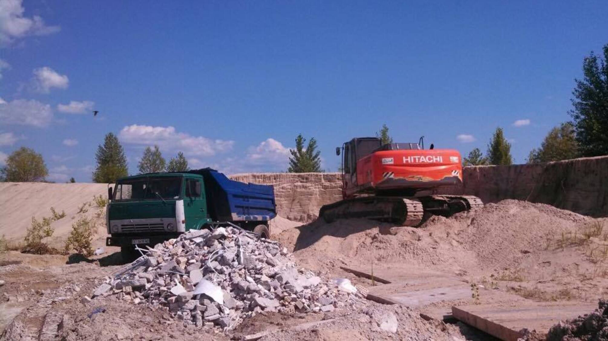 'СтопКор' зупинив нелегальний видобуток піску на Київщині