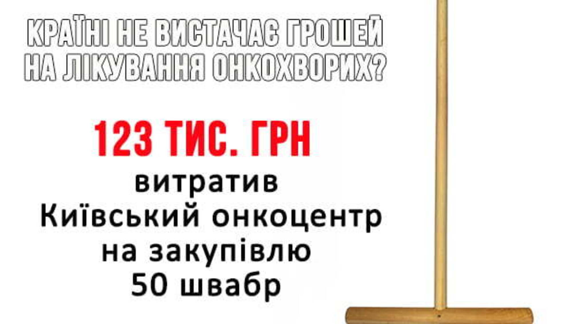 Як київські лікарні закуповують швабри по 2,5 тис. грн за одиницю