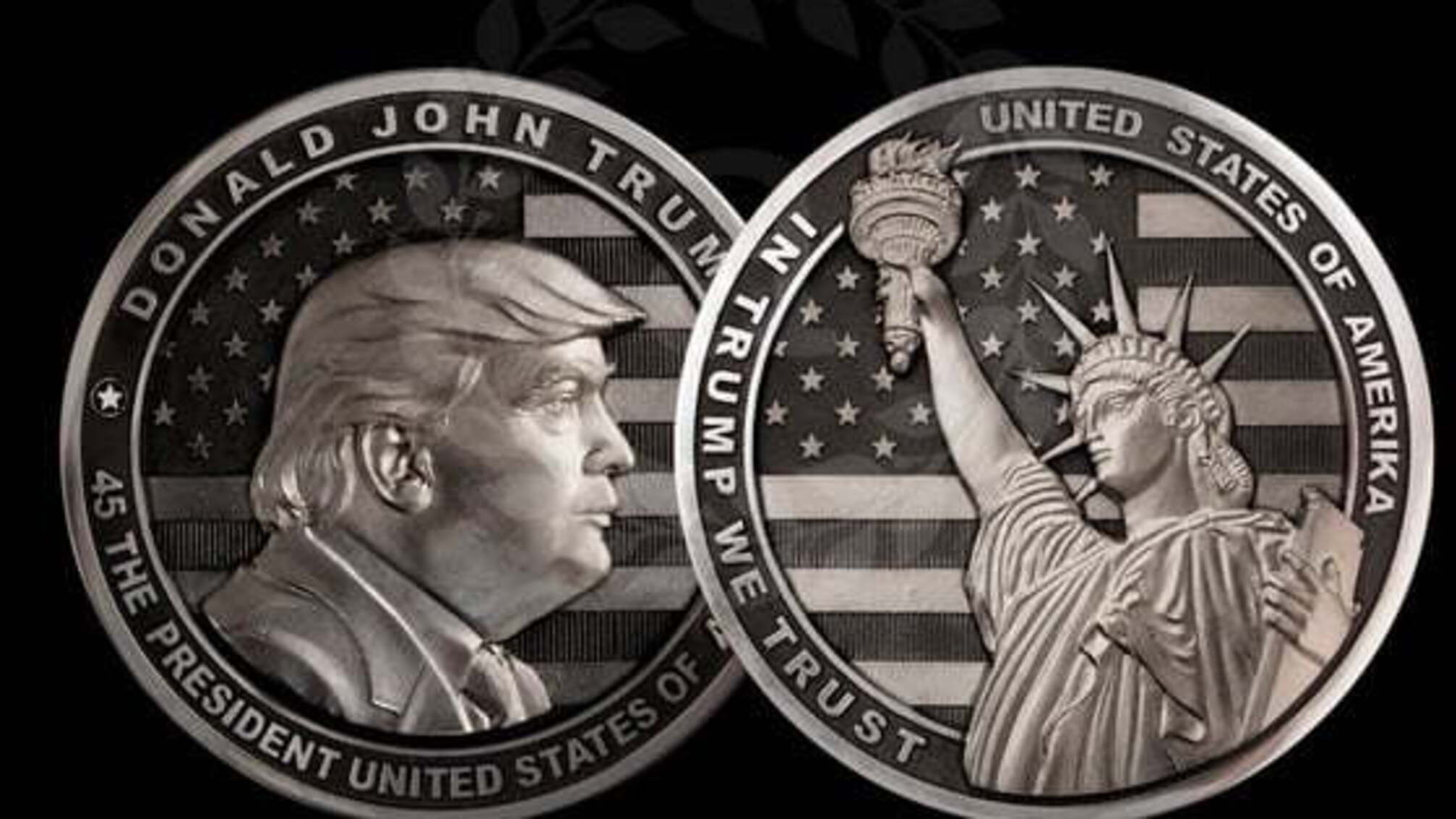 У Росії випустили лімітовану колекцію монет з Трампом і помилками