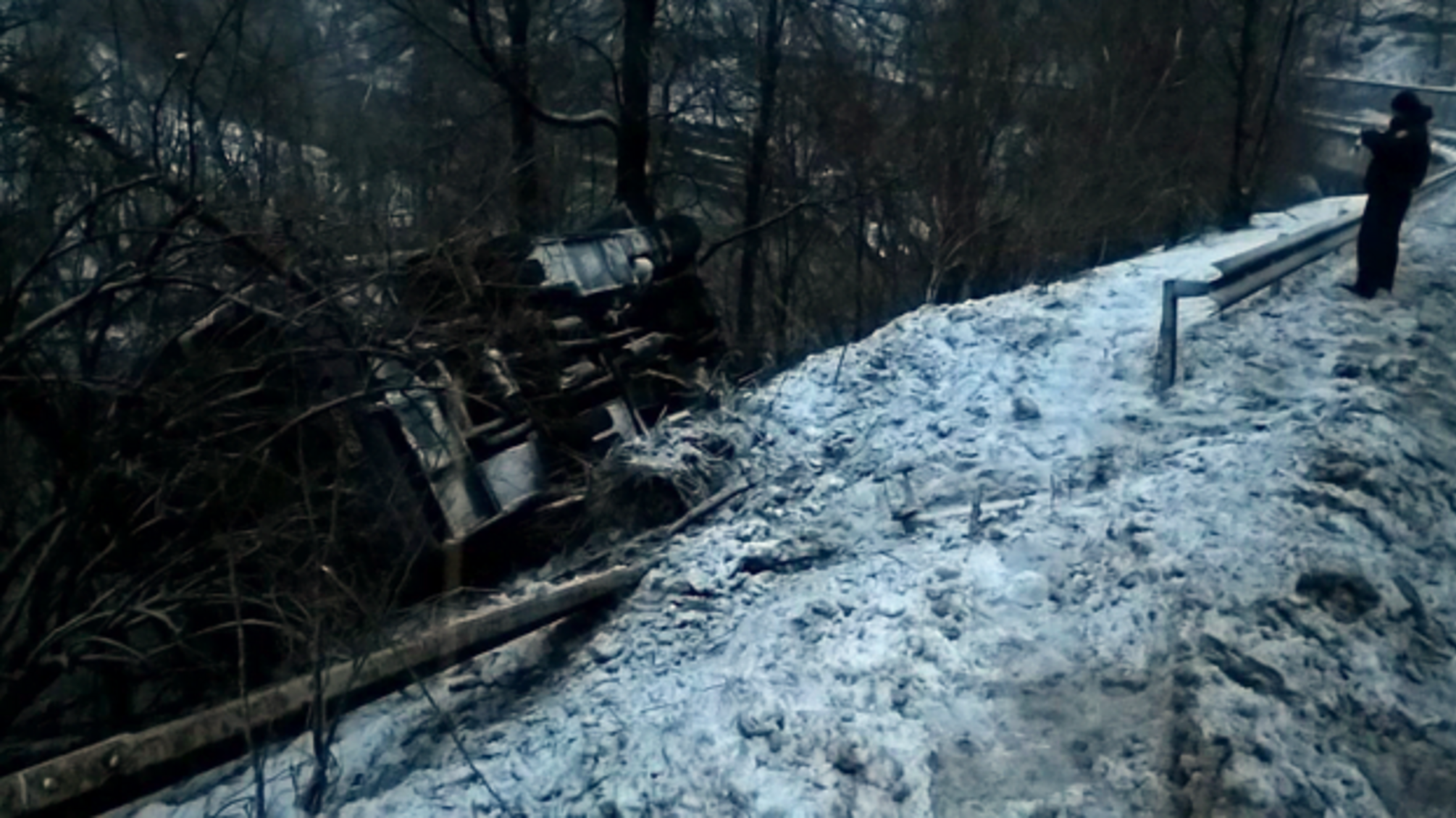 На Закарпатті автобус із пасажирами зірвався в урвище