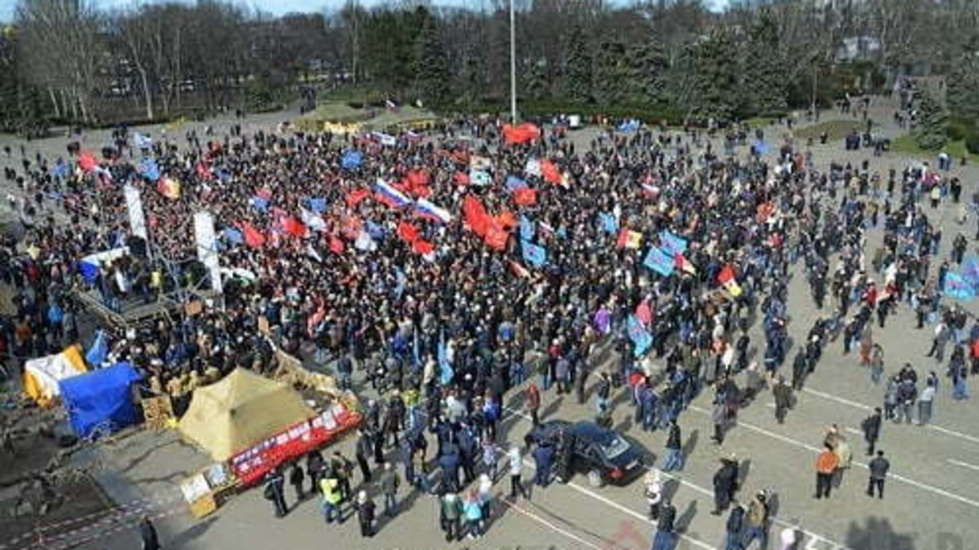 Журналісти показали сепаратистський шабаш на Куликовому полі в Одесі з висоти пташиного польоту