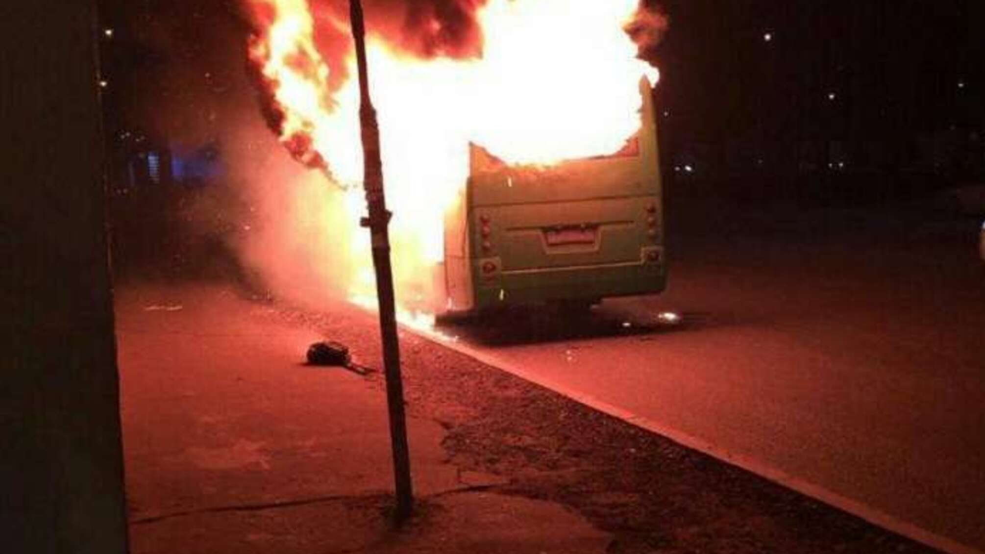 У столиці на ходу загорілася маршрутка