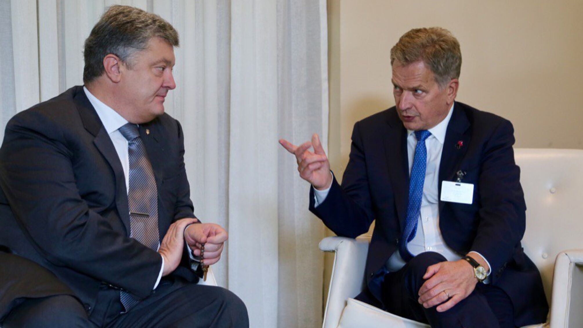 Порошенко розповів президенту Фінляндії про своє бачення плану деокупації Криму