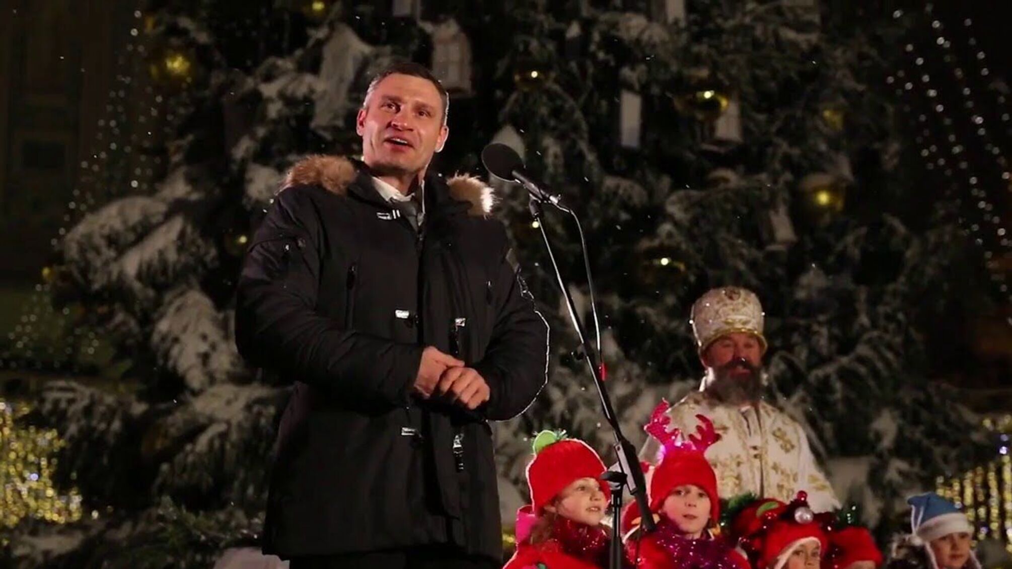 Кличко не довчив новорічну промову українською мовою – відео
