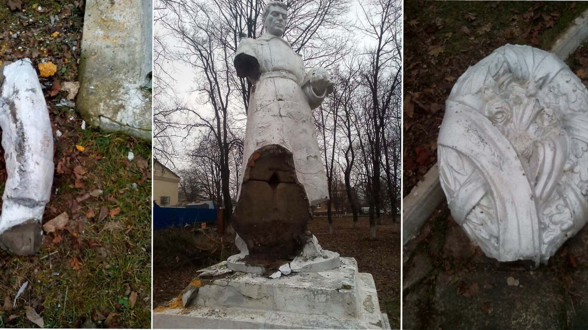 У Кіровоградській області розбили пам'ятник загиблим воїнам Другої світової війни – кадри