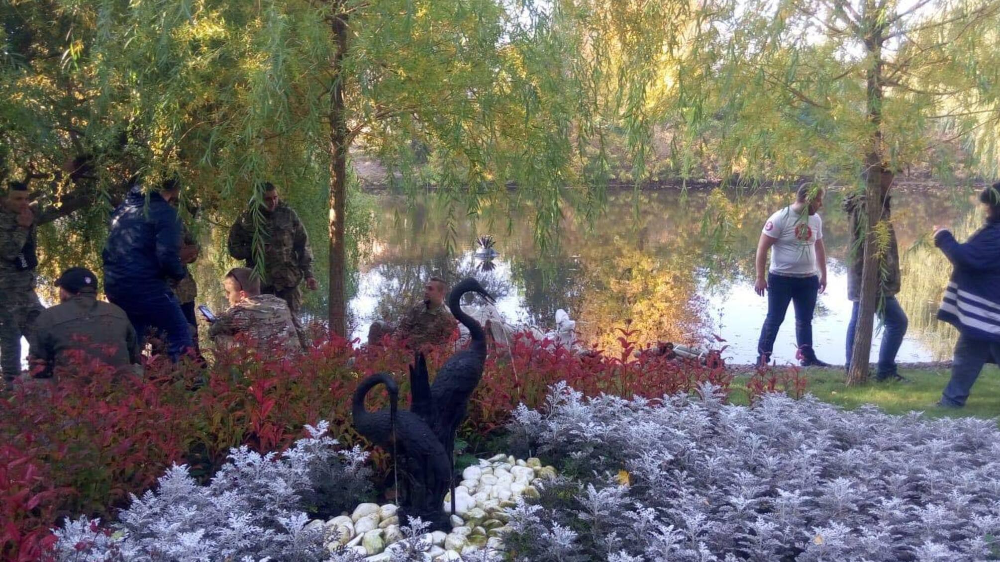 У Києві учасники АТО встановили військовий намет на ділянці, захопленій рейдеркою Софієнко