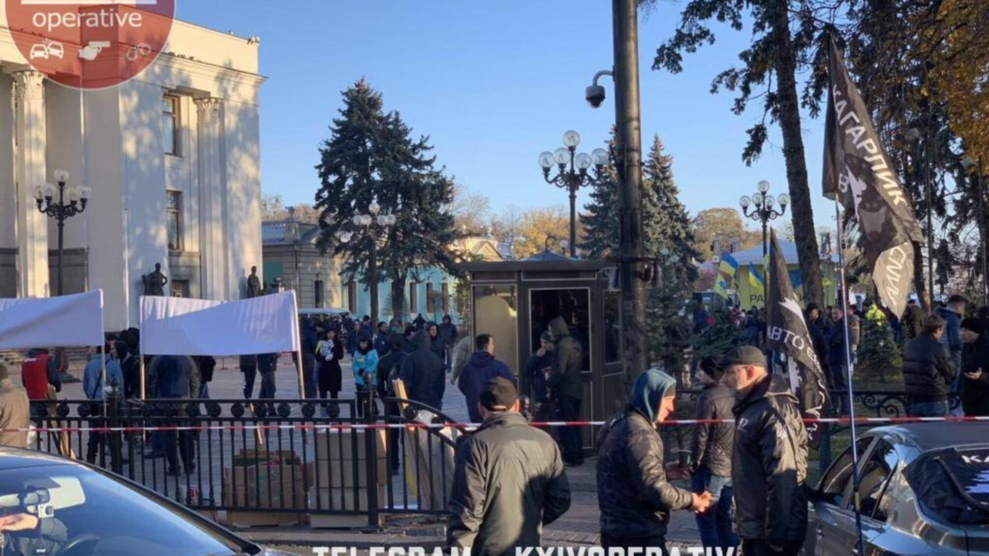 Київ заблокований: протест 'евробляхерів' розростається – кадри