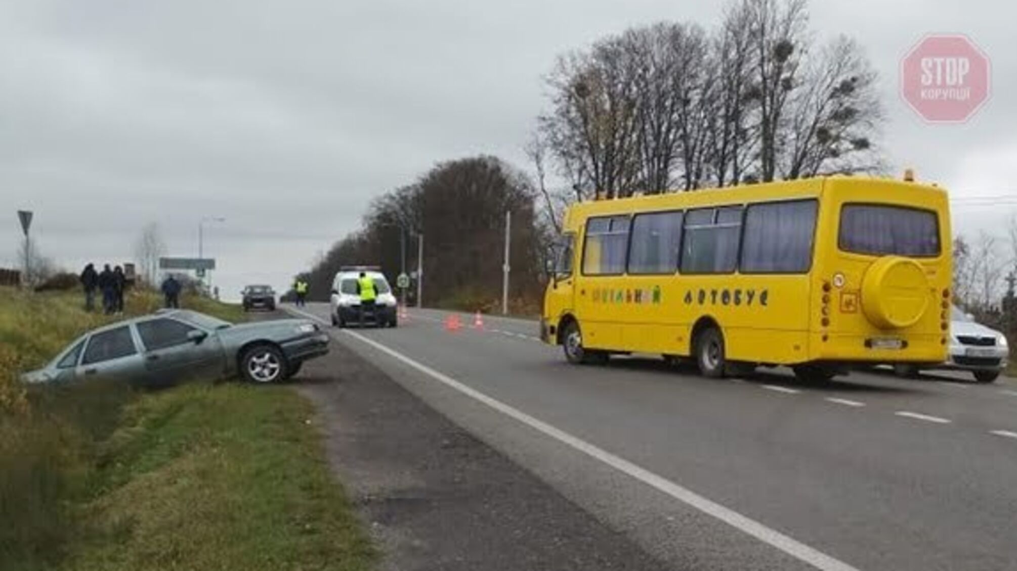 ДТП зі шкільним автобусом: на Львівщині госпіталізували 10 дітей (фото)