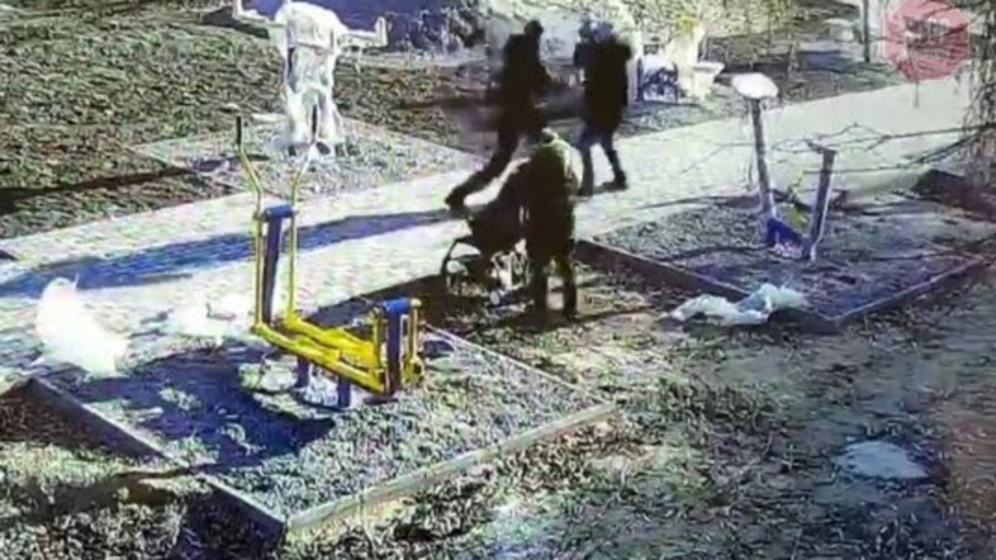 У Житомирі неадекватний чоловік побив жінку з немовлям (відео 18+)