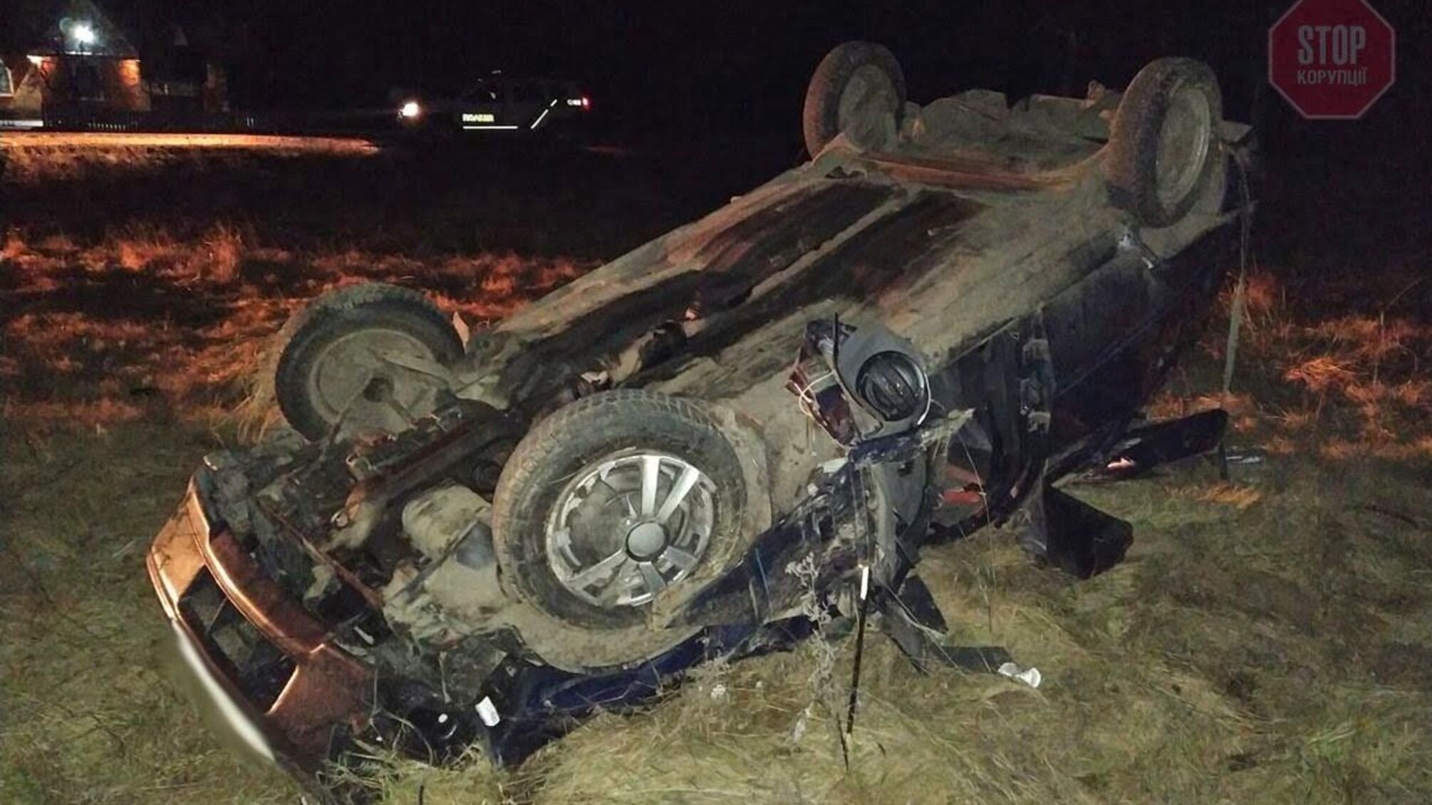 На Житомирщині перекинулась автівка: подробиці ДТП (фото)