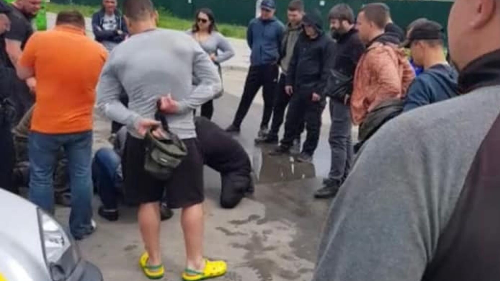 У Києві на будівництві сталася стрілянина – фото
