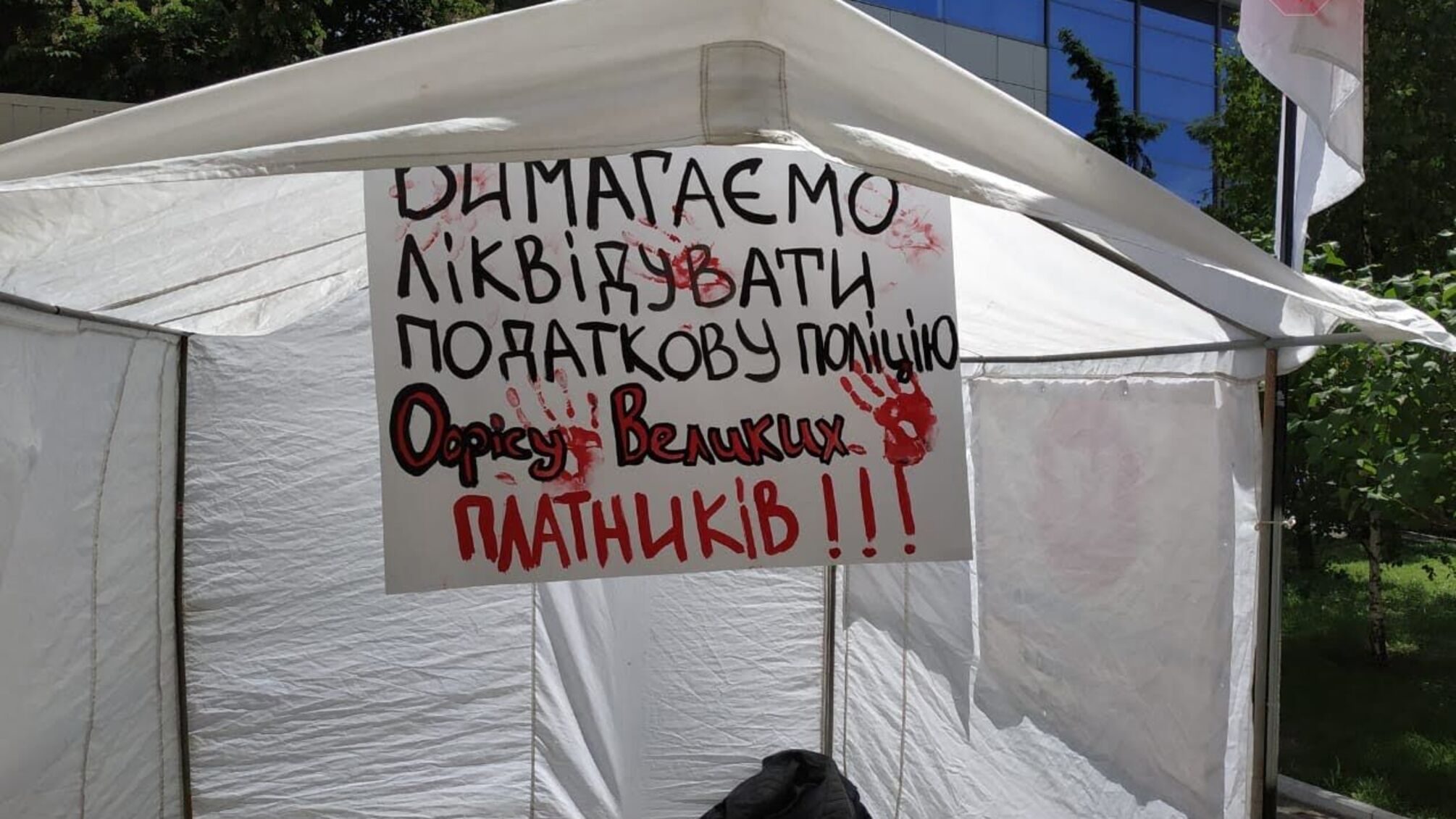 'Досить вдавати видимість роботи!', – активісти 'Стоп корупції' провели громадську приймальню біля ДФС України