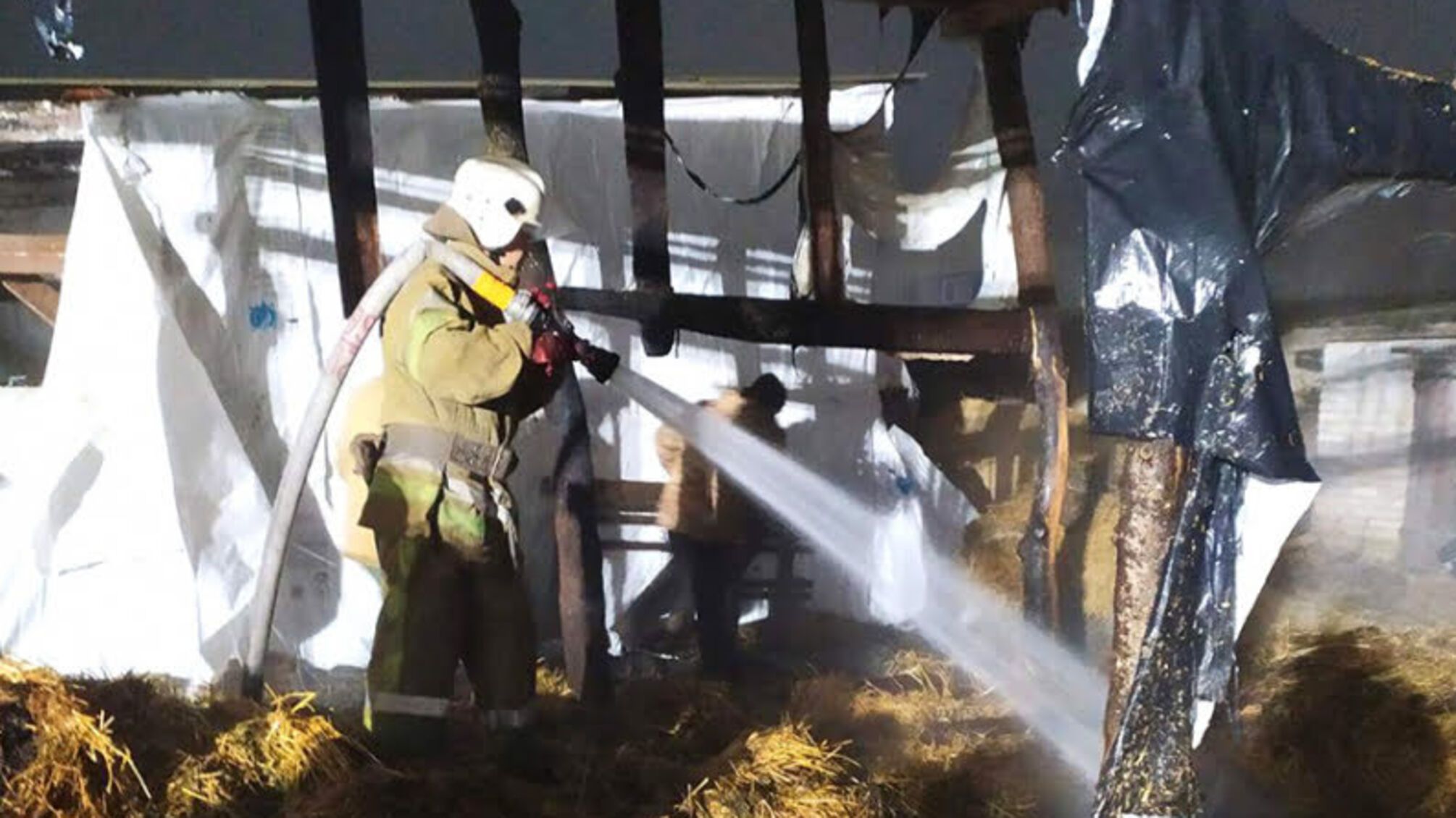 Полтавська область: рятувальники ліквідували пожежу в господарчій будівлі