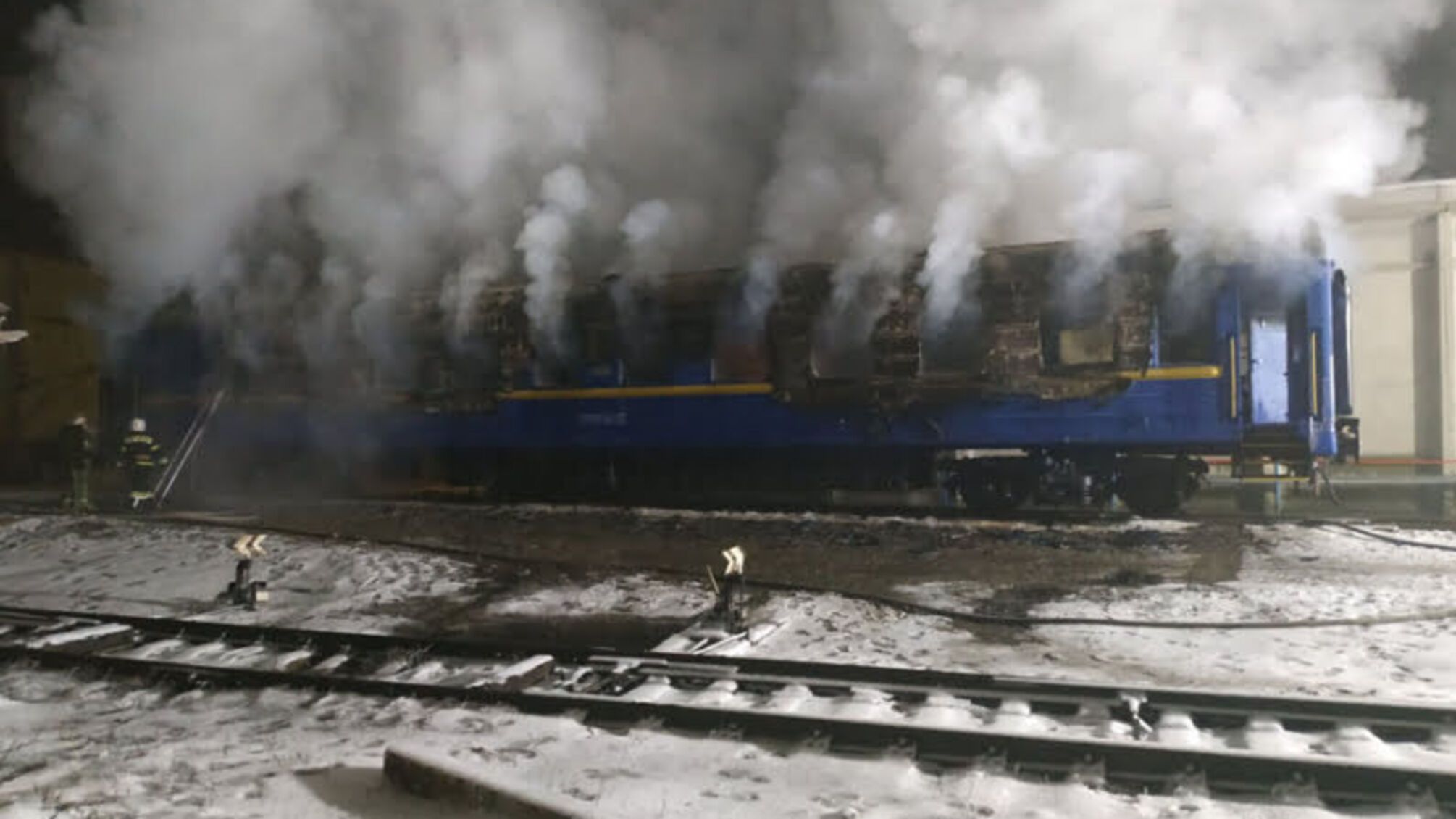 Полтавська область: під час ліквідації пожежі в вагоні виявлено тіла двох громадян