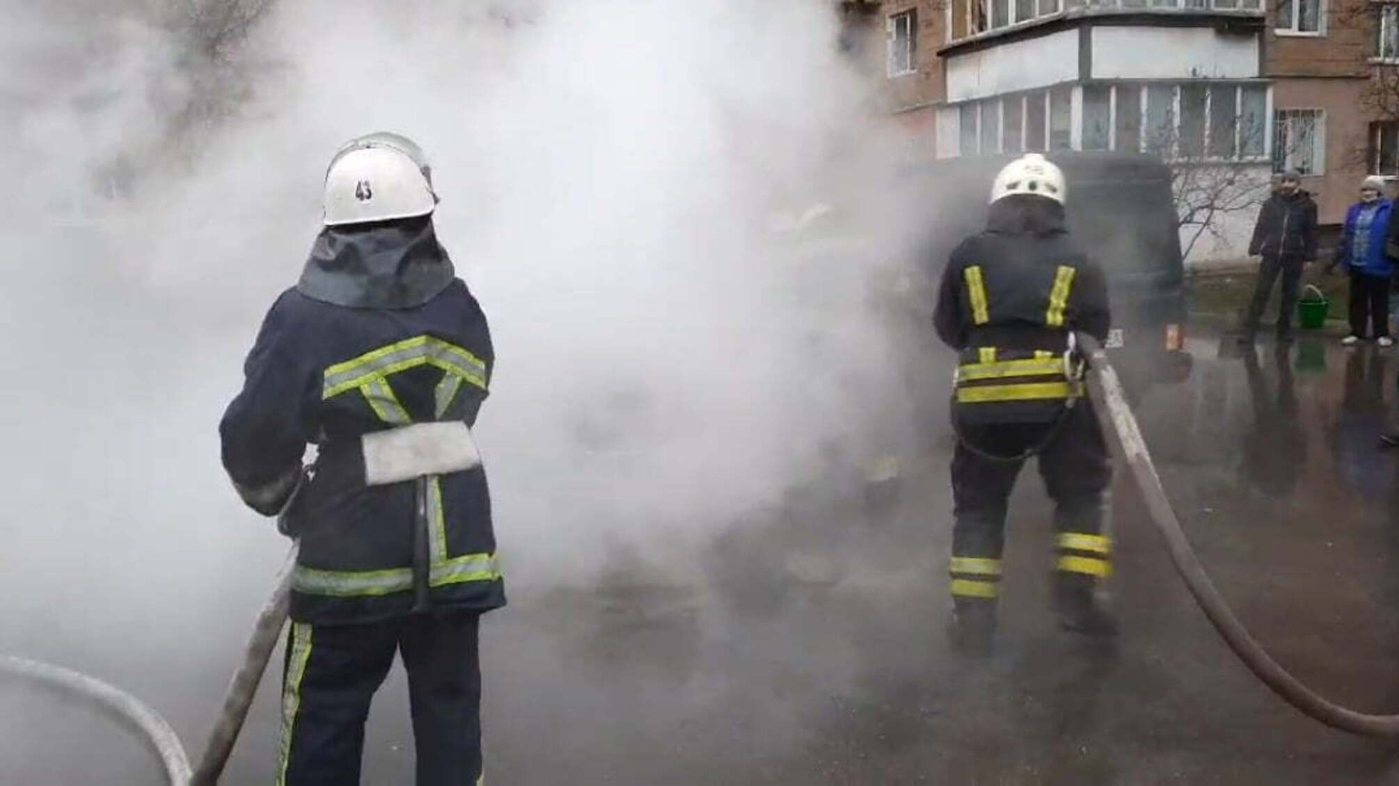 Київська область: ліквідовано загоряння легкового автомобіля
