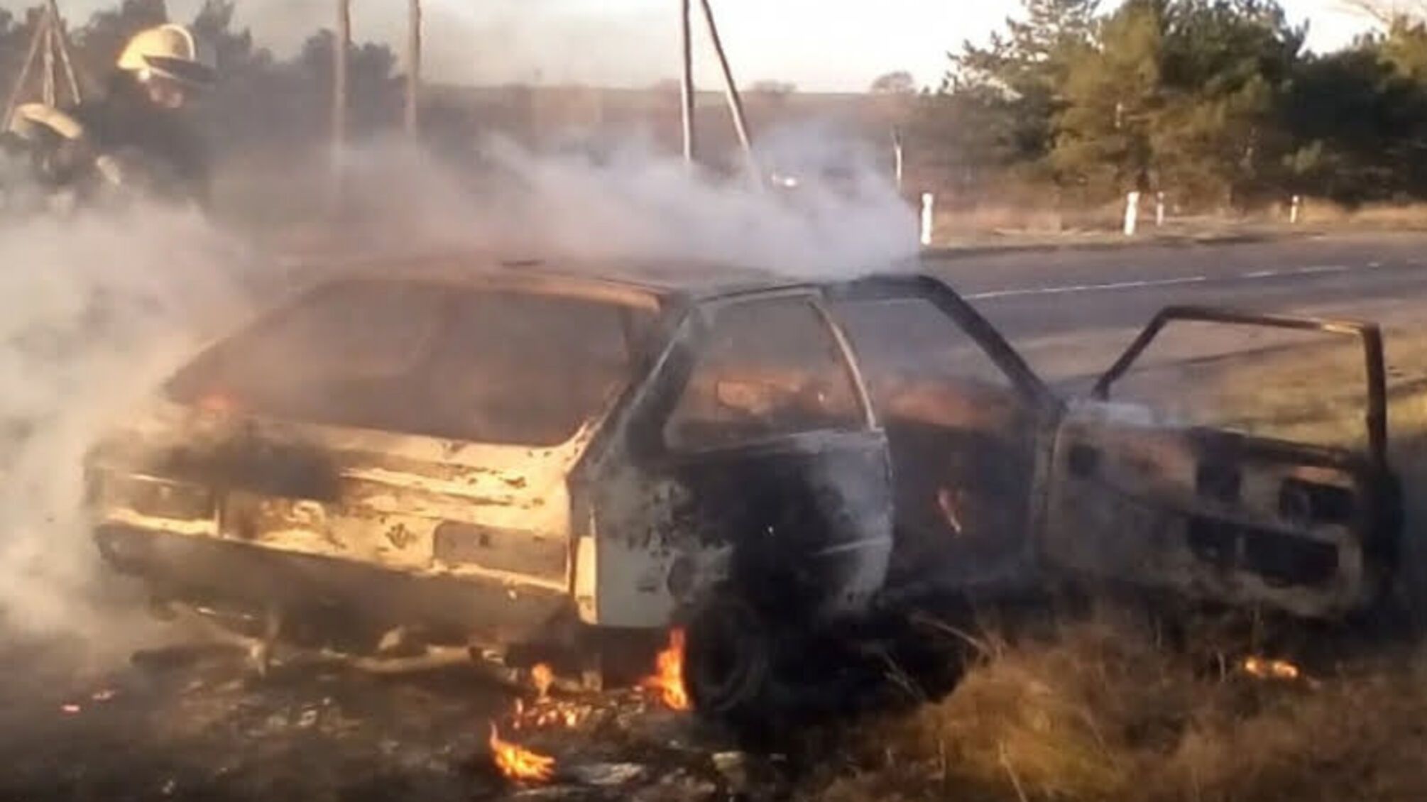 Херсонська область: рятувальники ліквідували пожежу автомобіля