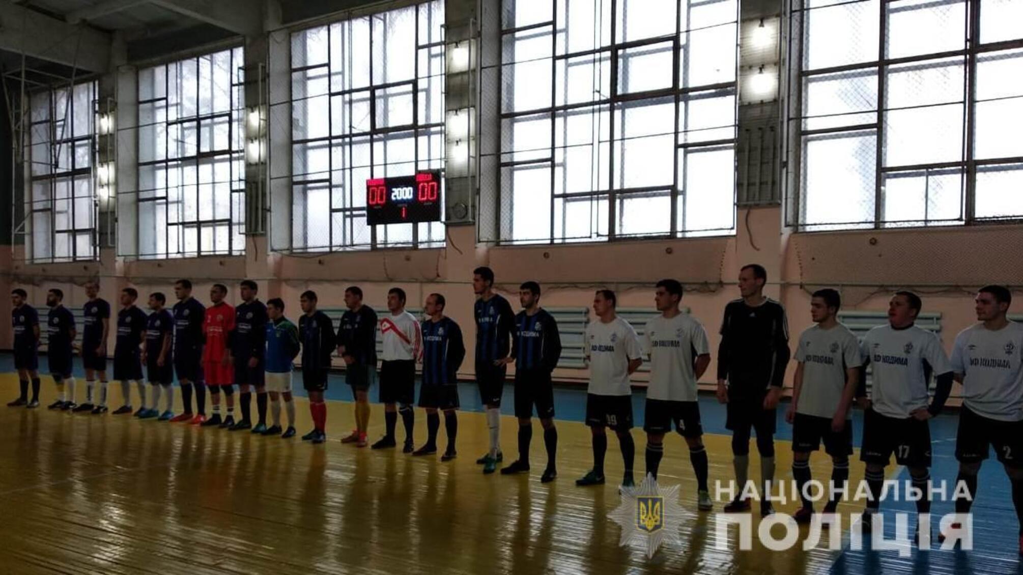 У Кодимі пройшов турнір з міні-футболу між поліцейськими та представниками влади