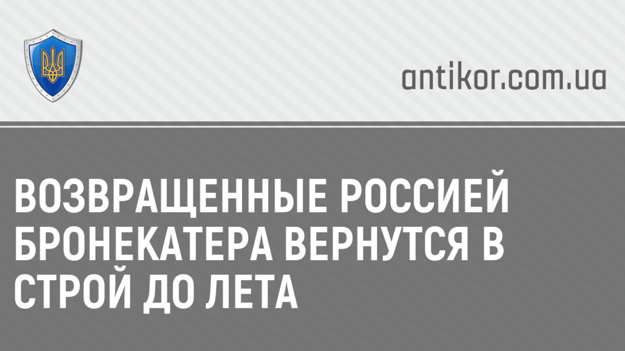 Возвращенные Россией бронекатера вернутся в строй до лета