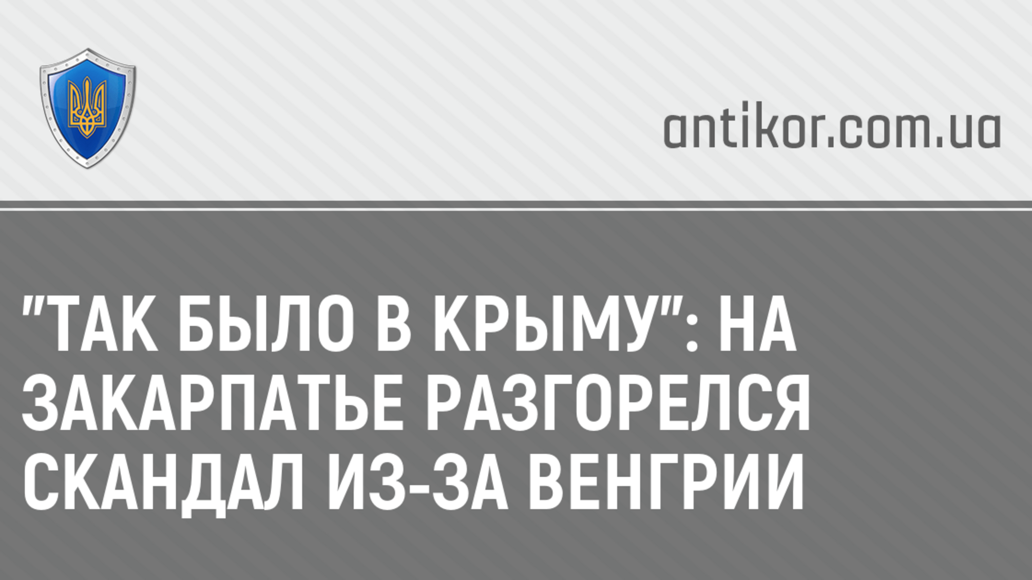 'Так было в Крыму': на Закарпатье разгорелся скандал из-за Венгрии