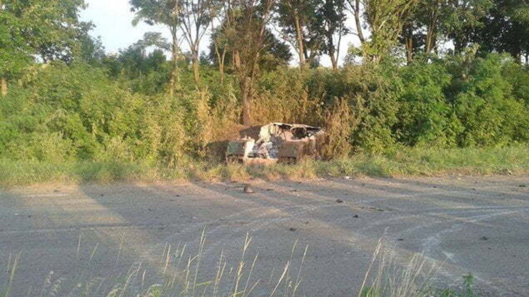 Все что осталось от боевиков под Славянском. ФОТО