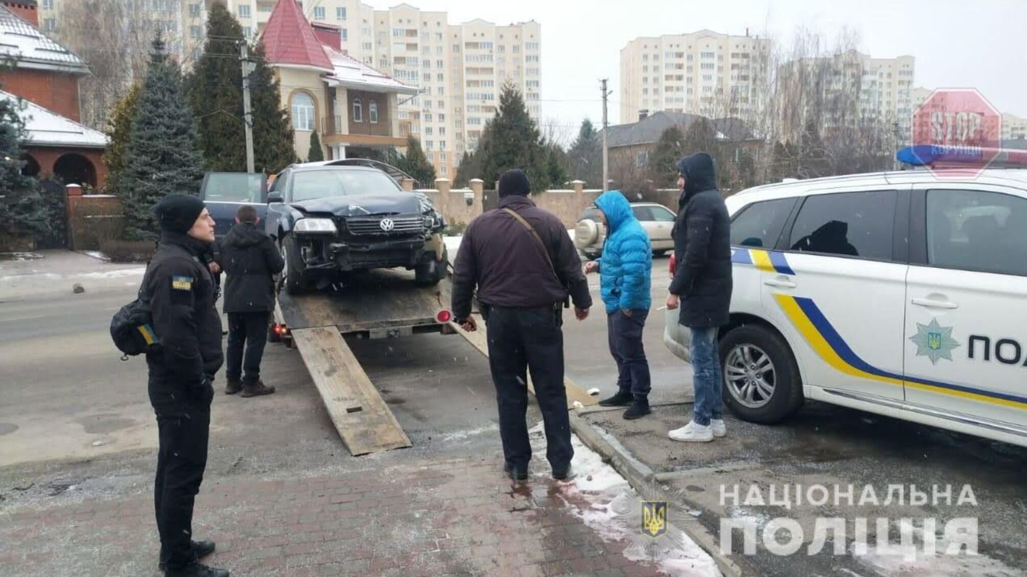 Побив патрульного, за те, що той оформлював ДТП (фото)