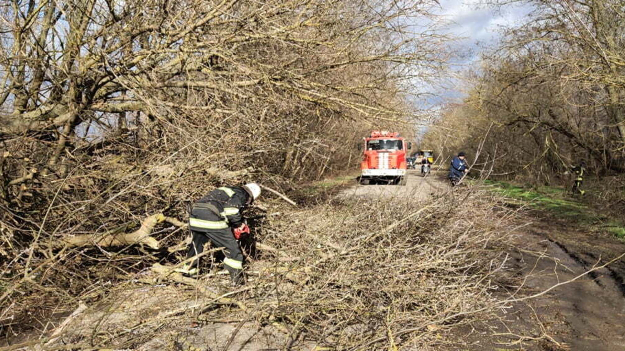 На Херсонщині рятувальники ліквідовують наслідки негоди