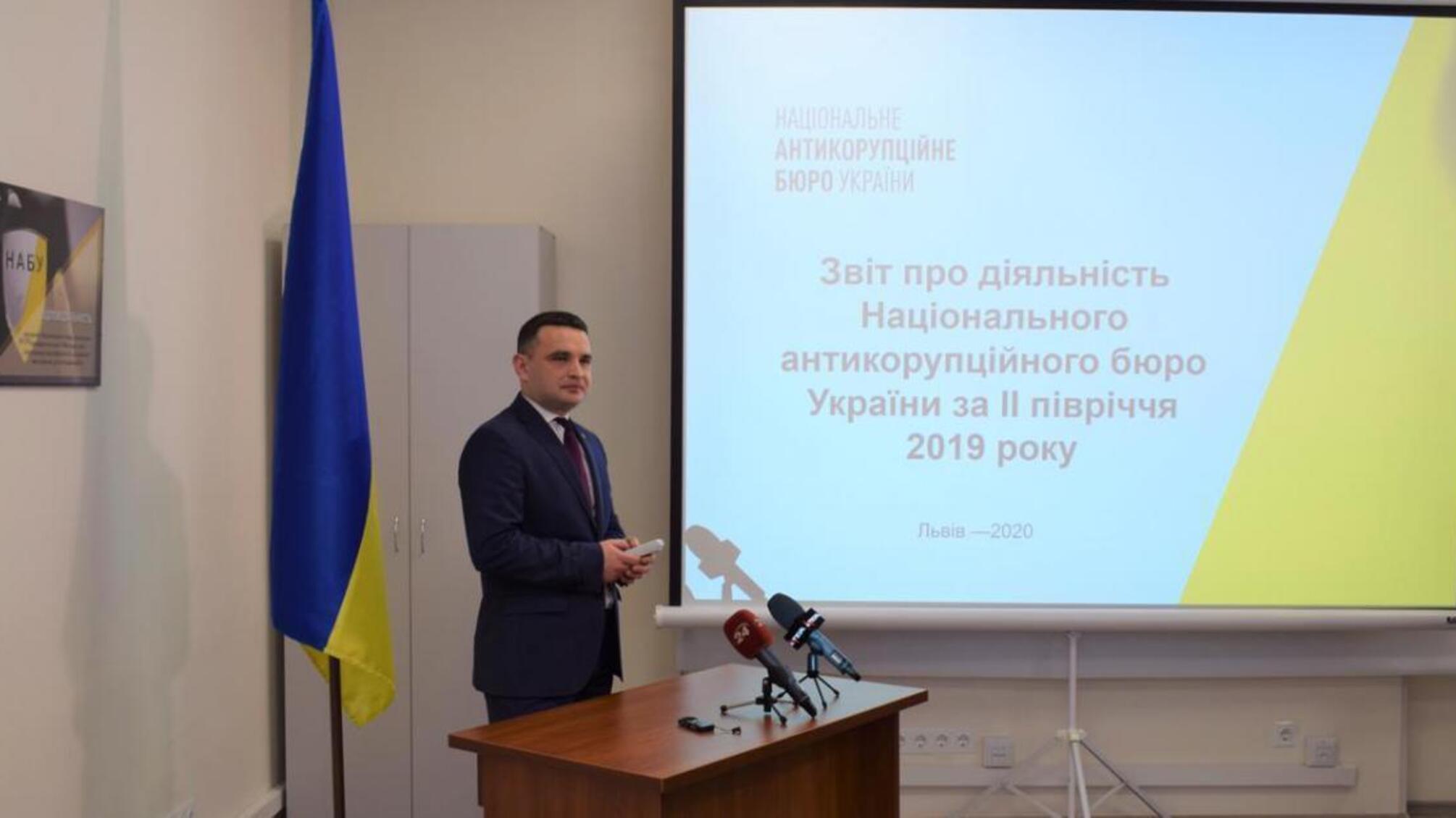 Понад 40 кримінальних проваджень зареєстрували детективи Львівського теруправління НАБУ у другому півріччі 2019 року