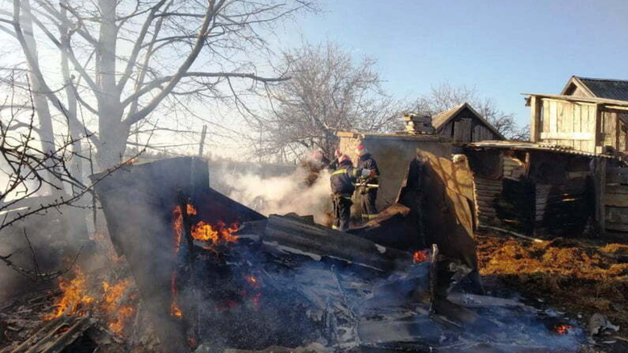 Запорізька область: рятувальники ліквідували пожежу у господарчій споруді