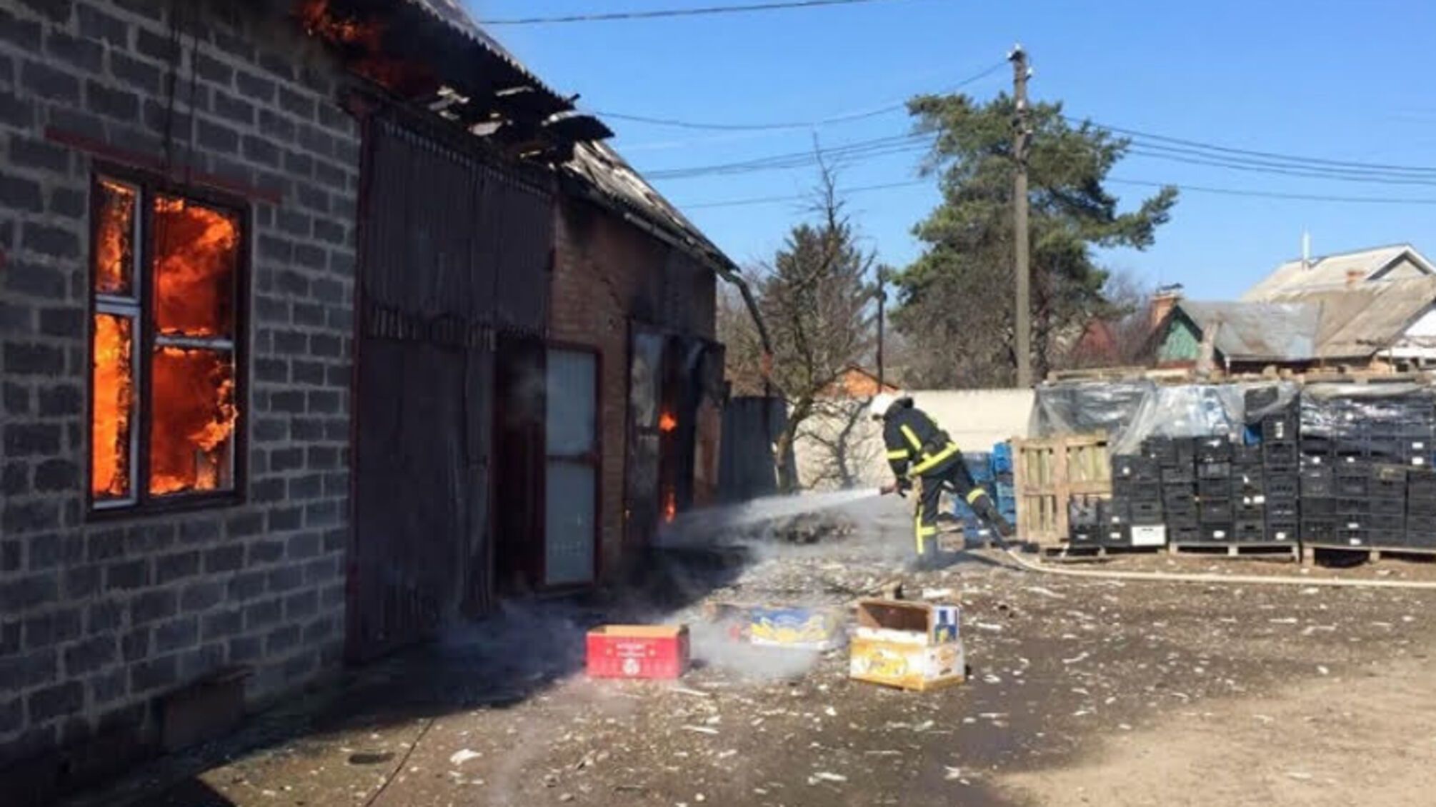 У Вінниці під час пожежі травмовано чоловіка