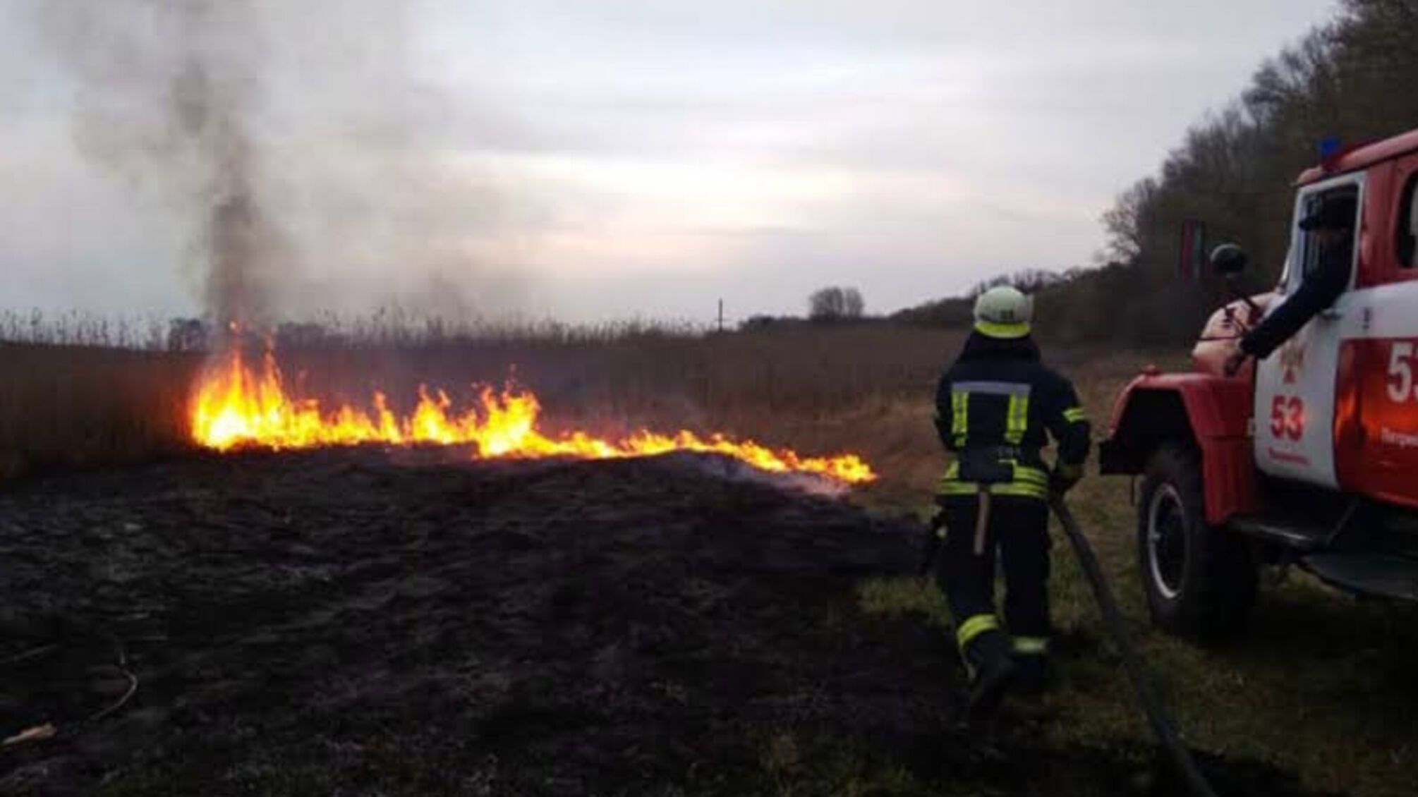 На Дніпропетровщині вогнеборці долають пожежі в екосистемах