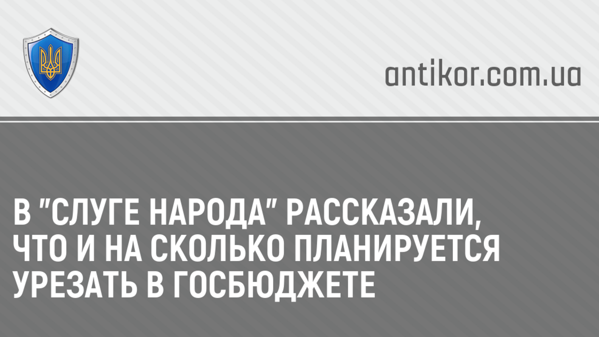 В 'Слуге народа' рассказали, что и на сколько планируется урезать в госбюджете
