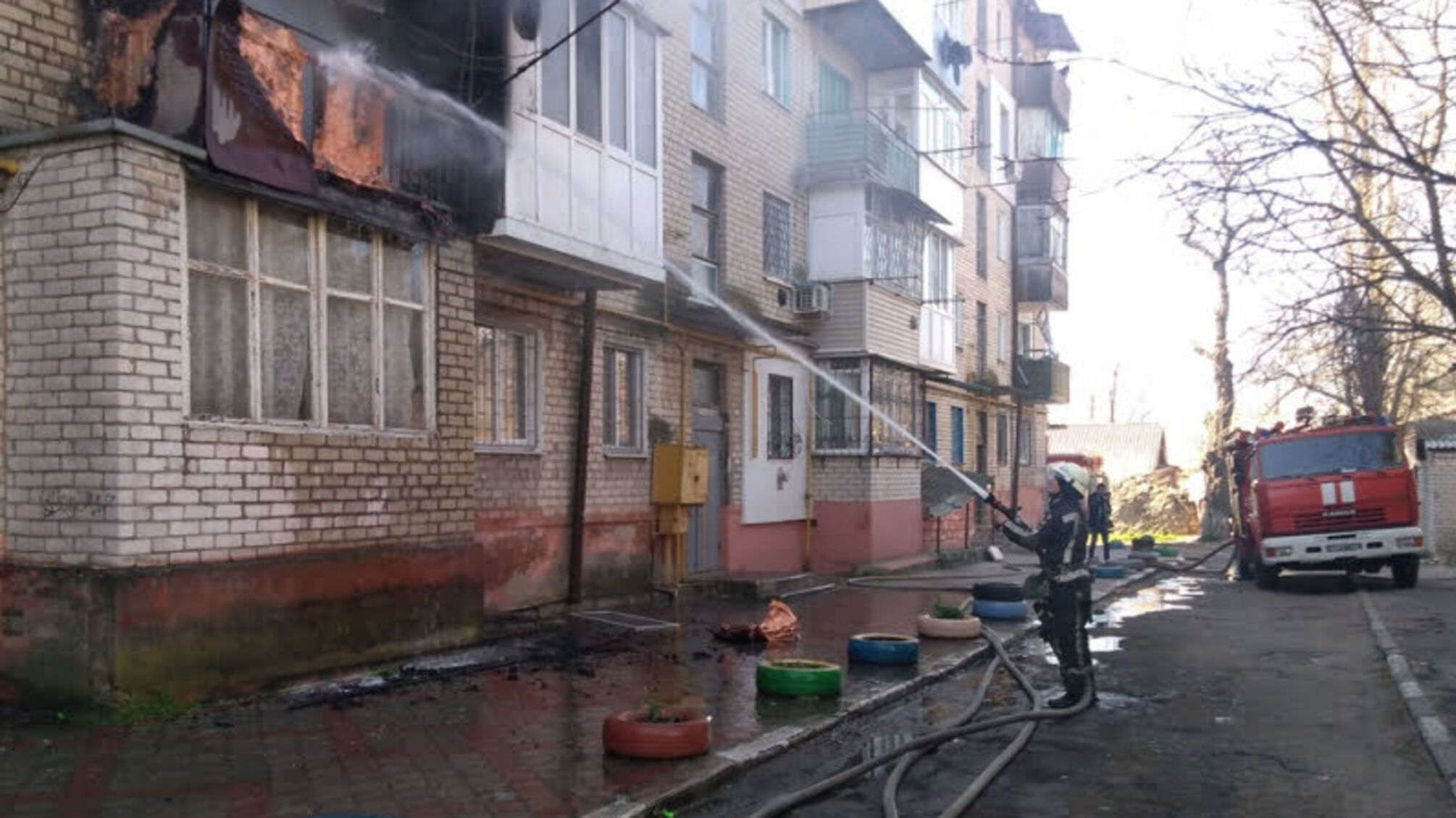 У Херсоні ліквідовано пожежу у багатоповерхівці