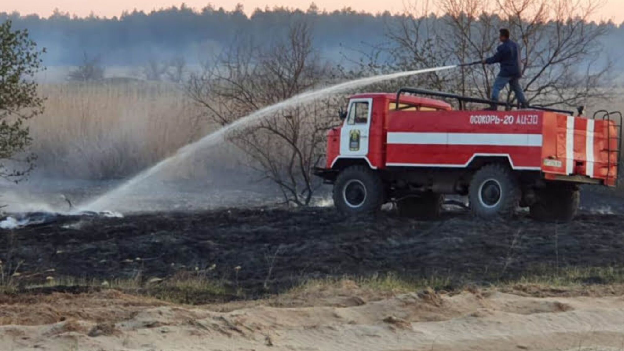 Херсонська область: протягом доби рятувальники тричі виїжджали на гасіння хвойної підстилки у лісогосподарствах області
