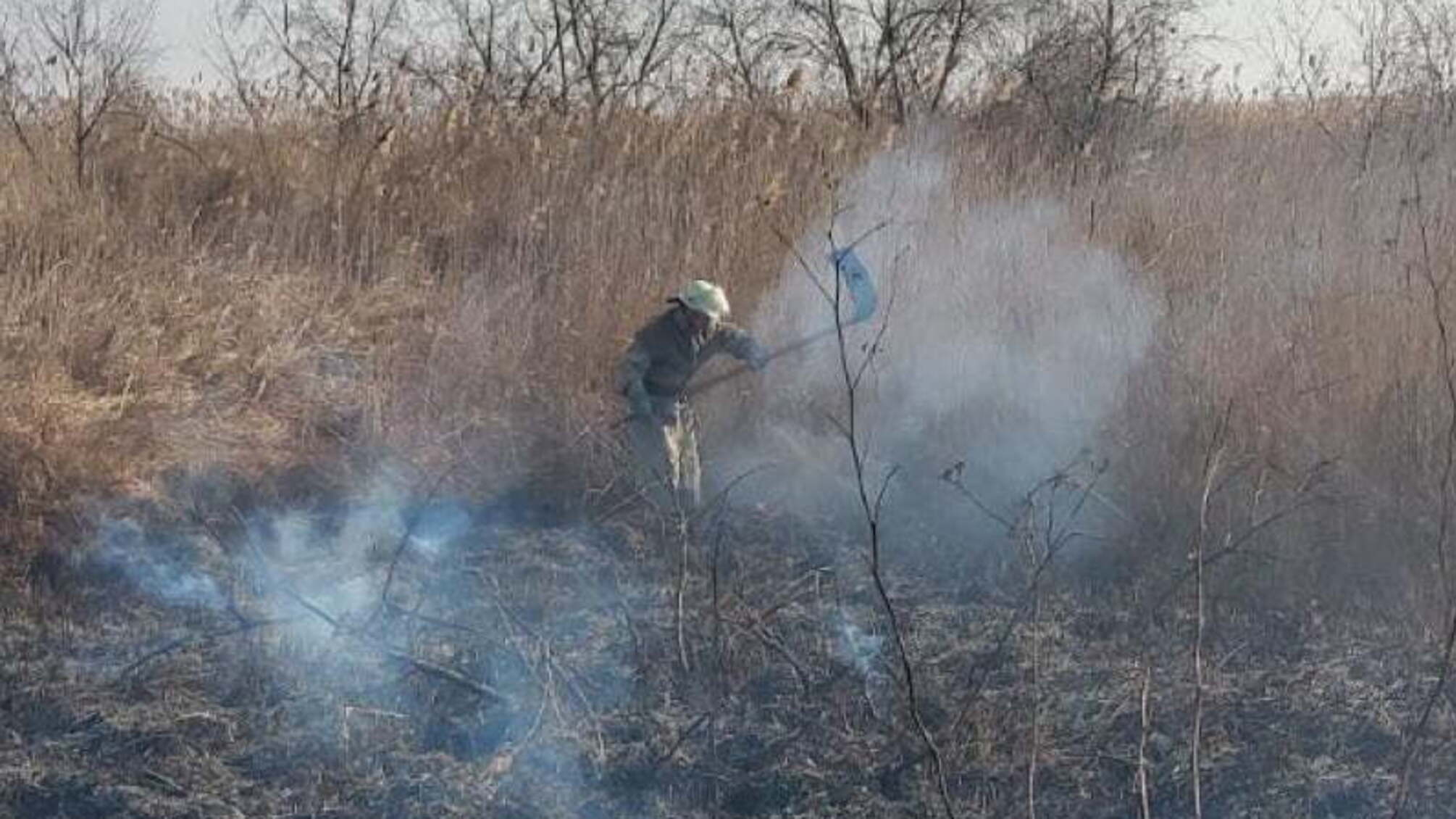 Херсонщина: минулої доби рятувальники 4 рази виїжджали на гасіння пожеж в природних екосистемах