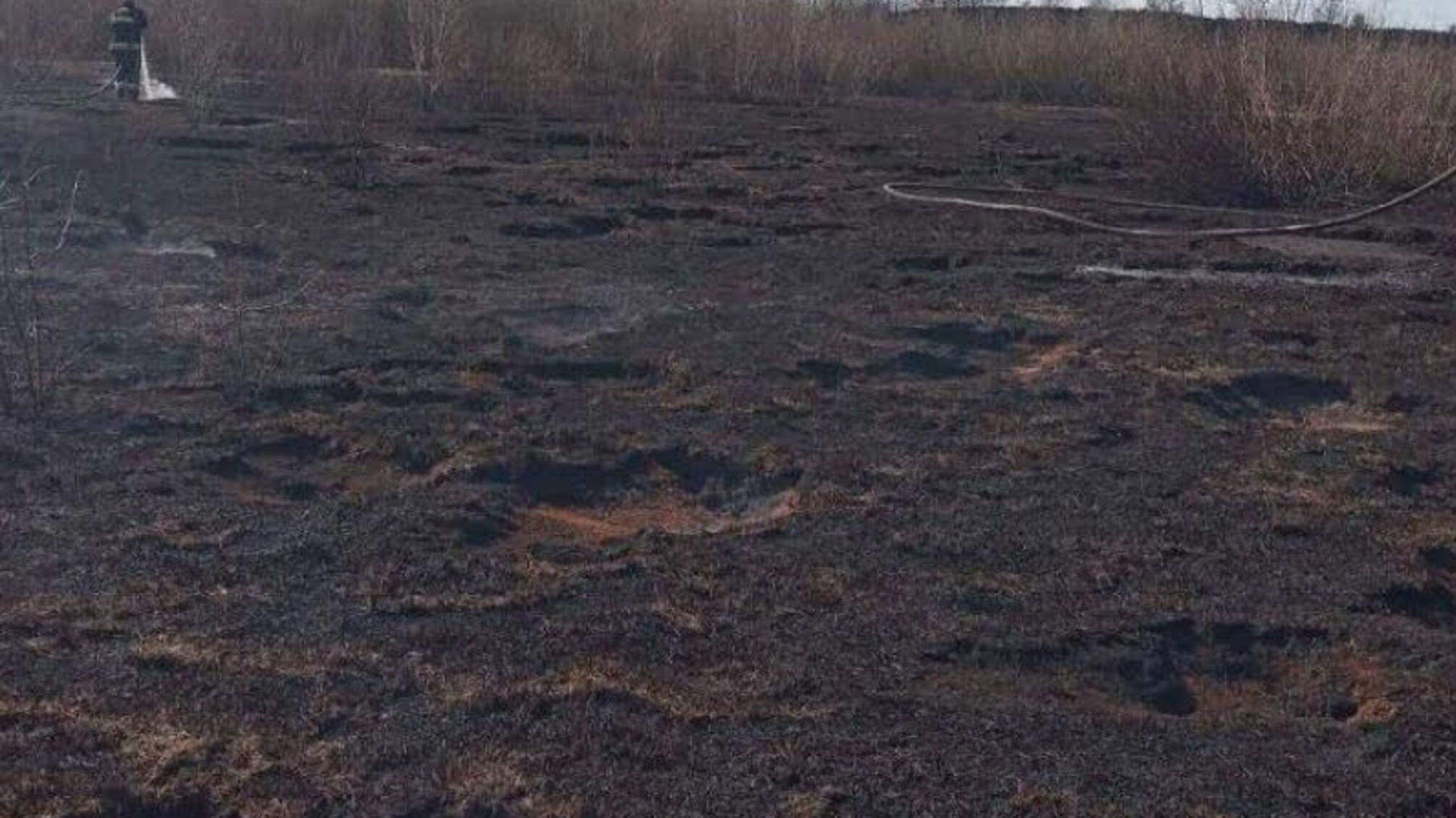 Волинська область: триває гасіння пожежі на торф’янику